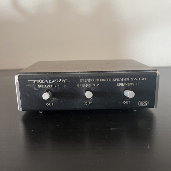 Vintage Realistic Stereo Remote Speaker Switch Power 40-125a Walnut Grain - Picture 1 of 5